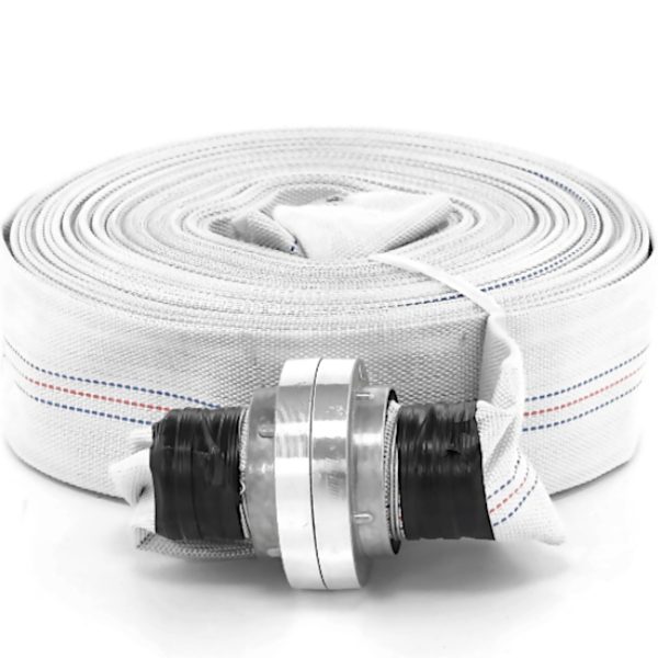 Wąż parciany płaski strażacki do wody ze złączem storz 2'' 52 mm 8-24 bar 30 m - obrazek 2