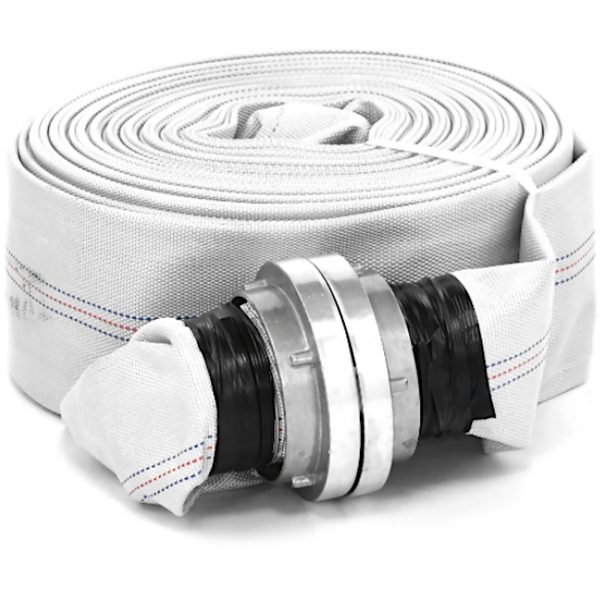 Wąż parciany płaski strażacki do wody ze złączem storz 3'' 76 mm 8-24 bar 30 m - obrazek 2