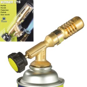Palnik gazowy na kartusze PB z zaworem 7/16'' WORKER 1