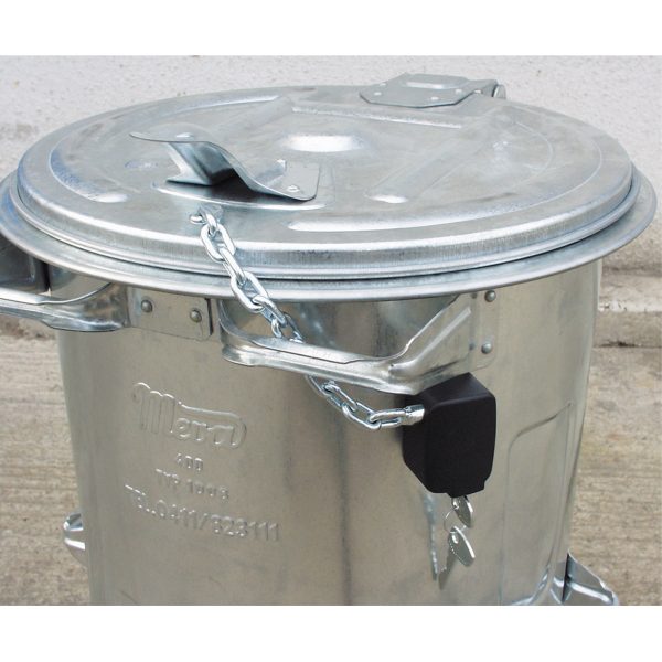 Zamek łańcuszkowy zamknięcie do kubła kontenera na śmieci 80L - 1100L - obrazek 5