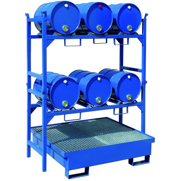 Wanna wychwytowa metalowa na 4 beczki 200L 120x120cm - obrazek 3