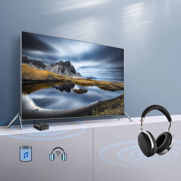 2w1 Nadajnik + odbiornik transmiter Bluetooth 5.0 do muzyki czarny - obrazek 2