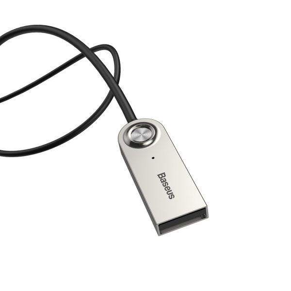 BA01 odbiornik dĹşwięku Bluetooth 5.0 kabel adapter audio AUX jack czarny - obrazek 2