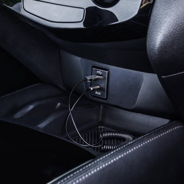 BA01 odbiornik dĹşwięku Bluetooth 5.0 kabel adapter audio AUX jack czarny - obrazek 8