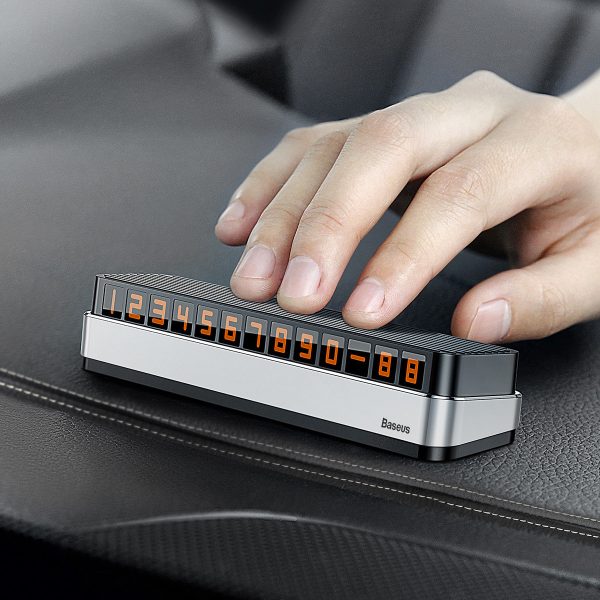 Tabliczka parkingowa z numerem telefonu Moonlight Box Series - srebrny - obrazek 6