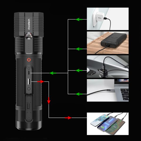 3w1 Rozruch auta Jump Starter + powerbank 8000mAh + latarka LED - czarny - obrazek 8