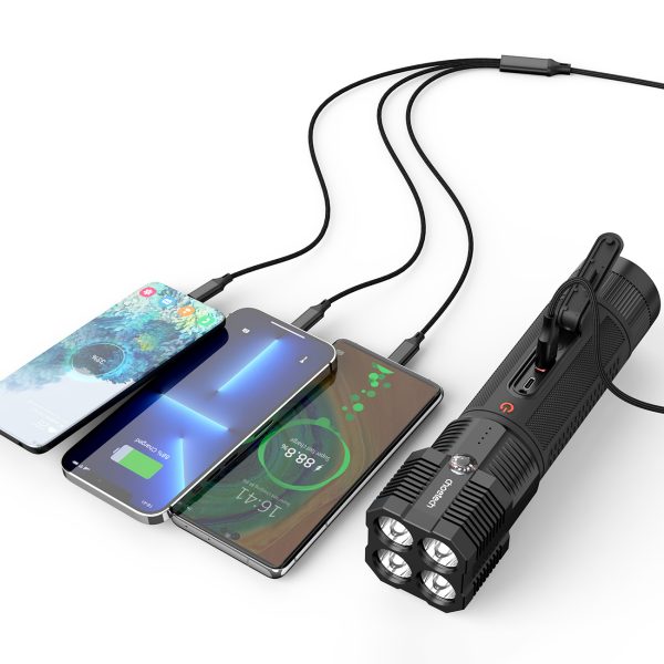 3w1 Rozruch auta Jump Starter + powerbank 8000mAh + latarka LED - czarny - obrazek 9