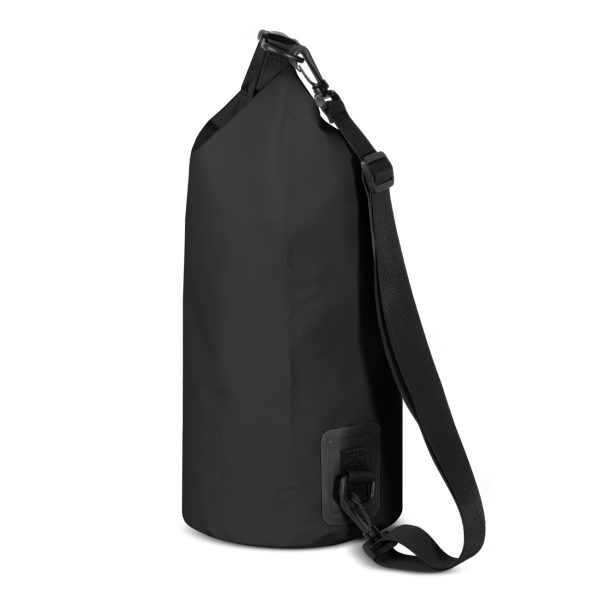 Worek plecak torba Outdoor PVC turystyczna wodoodporna 10L - czarny - obrazek 3