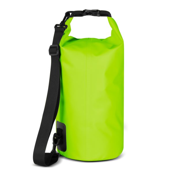 Worek plecak torba Outdoor PVC turystyczna wodoodporna 10L - jasnozielona - obrazek 4