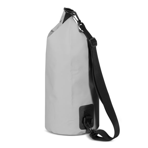 Worek plecak torba Outdoor PVC turystyczna wodoodporna 10L - szara - obrazek 3
