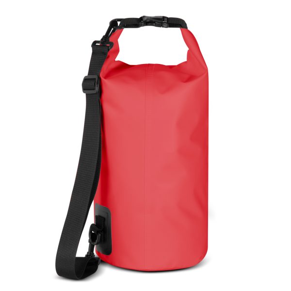 Worek plecak torba Outdoor PVC turystyczna wodoodporna 10L - czerwona - obrazek 4