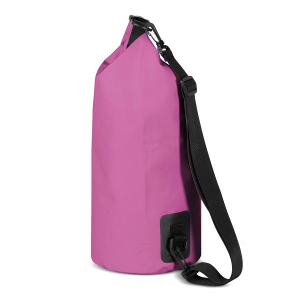 Worek plecak torba Outdoor PVC turystyczna wodoodporna 10L - różowa - obrazek 3