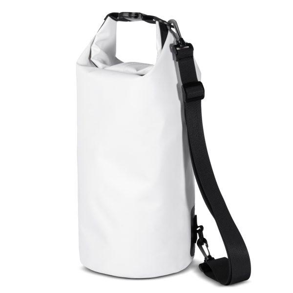 Worek plecak torba Outdoor PVC turystyczna wodoodporna 10L - biała - obrazek 2