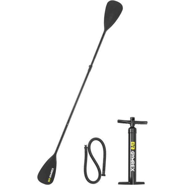 Deska do pływania SUP pompowana dwukomorowa z akcesoriami 105 kg - jasnoniebieska - obrazek 7