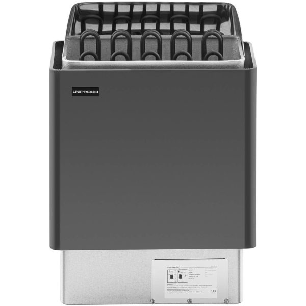 Piec do sauny elektryczny 9-13 m3 do 110C 400 V 9 kW czarno-srebrny - obrazek 6