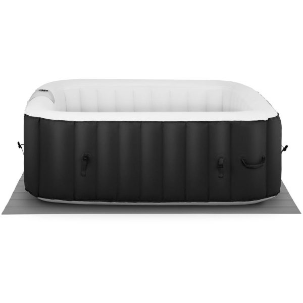 Jacuzzi ogrodowe dmuchane z masażem 4 osobowe 42C 600 l czarno-białe - obrazek 2