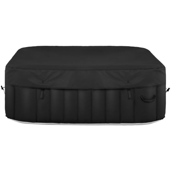 Jacuzzi ogrodowe dmuchane z masażem 4 osobowe 42C 600 l czarno-białe - obrazek 3