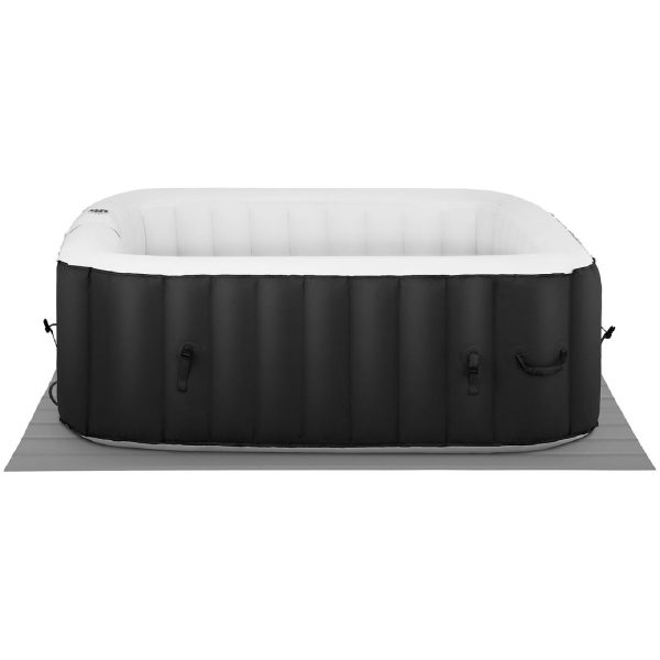 Jacuzzi ogrodowe dmuchane z masażem 6 osobowe 42C 900 l czarne - obrazek 2