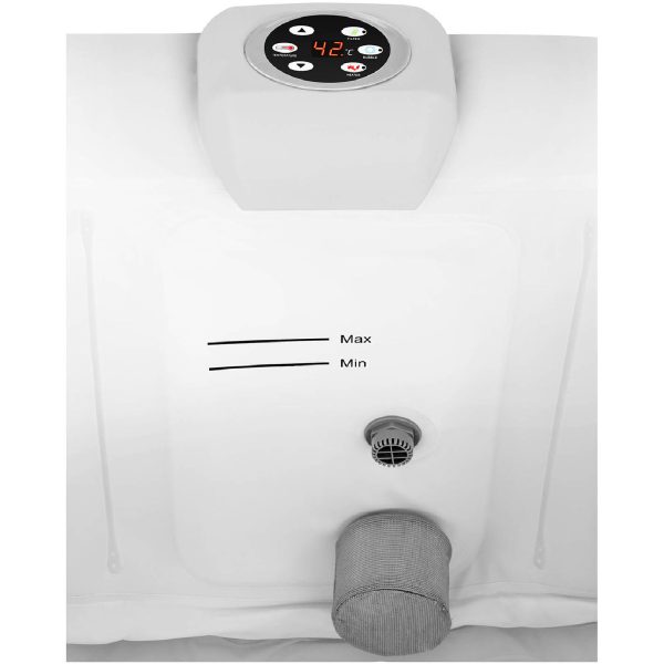 Jacuzzi ogrodowe dmuchane z masażem 6 osobowe 42C 900 l czarne - obrazek 4