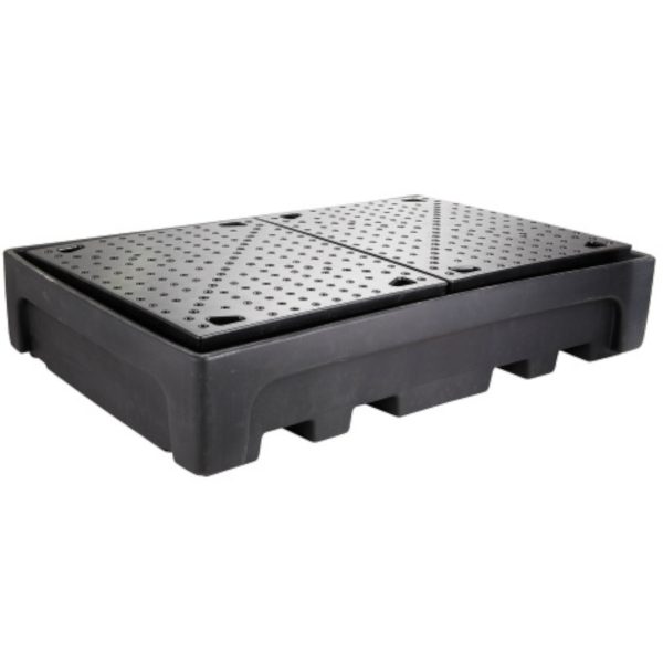 Wanna wychwytowa podstawa pod 2 zbiorniki IBC 1100L plastikowa PE CEMO 10952 - obrazek 2