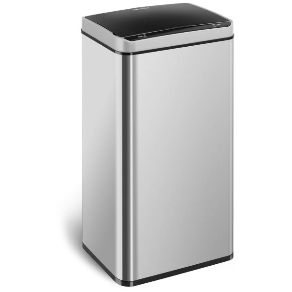 Automatyczny bezdotykowy kosz na śmieci z czujnikiem ruchu zasięg 20 cm 70 L - obrazek 2