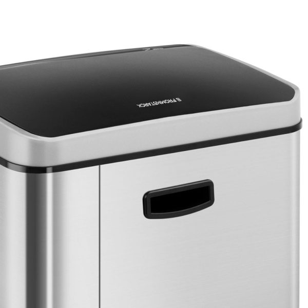 Automatyczny bezdotykowy kosz na śmieci z czujnikiem ruchu zasięg 20 cm 70 L - obrazek 4
