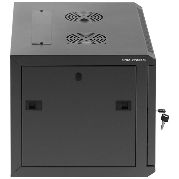 Szafa RACK serwerowa instalacyjna wisząca 19'' 6U IP20 do 60 kg 54x40x35 cm CZARNA - obrazek 5
