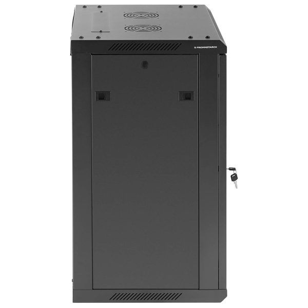 Szafa RACK serwerowa instalacyjna wisząca 19'' 15U IP20 do 60 kg 60x45x87 cm CZARNA - obrazek 4