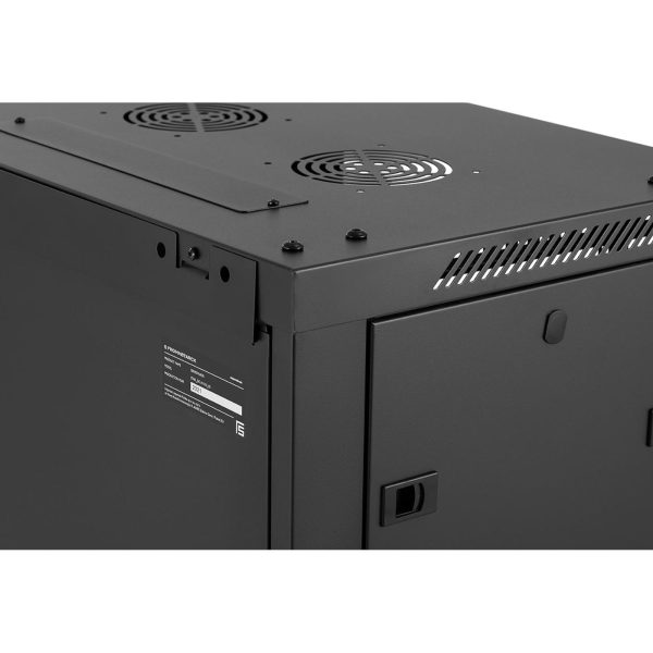 Szafa RACK serwerowa instalacyjna wisząca 19'' 15U IP20 do 60 kg 60x45x87 cm CZARNA - obrazek 5