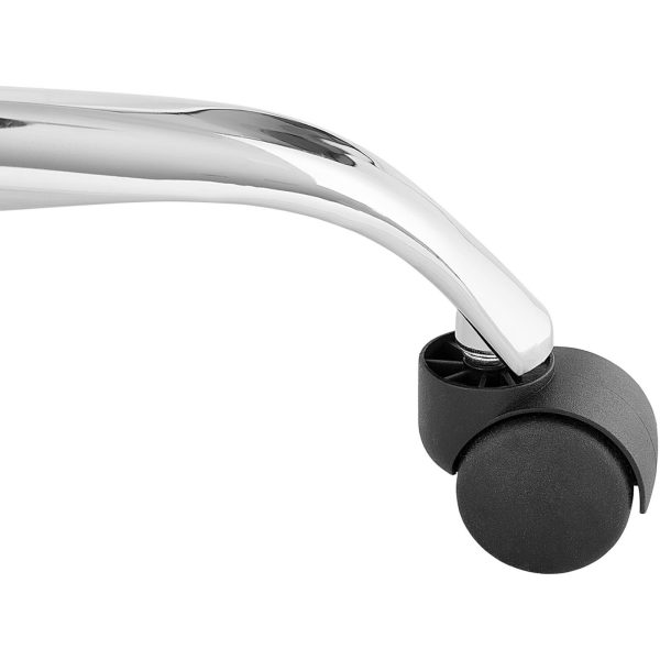 Krzesło robocze warsztatowe z oparciem CHROM do 120 kg 450-585 mm czarne - obrazek 3