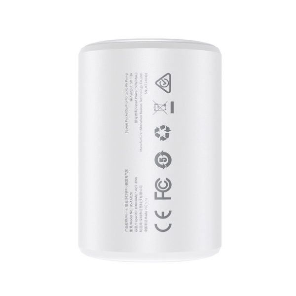 2w1 Pompka turystyczna do materaca i latarką LED PocketGo Pro - biała - obrazek 7