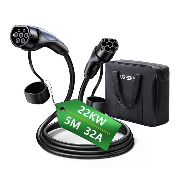 Kabel przewód CCS2 do ładowania samochodu elektrycznego 480V 32A 22kW 5m - czarny - obrazek 3