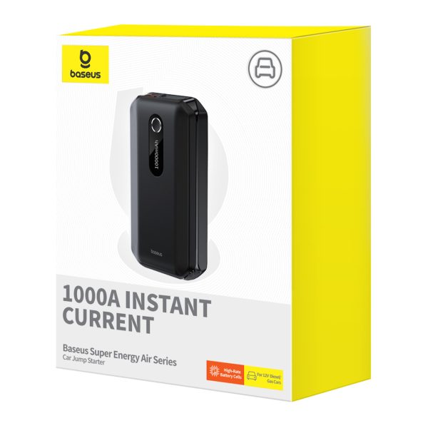3w1 Urządzenie rozruchowe Car Jump Starter powerbank 10000mAh latarka LED - czarny - obrazek 8