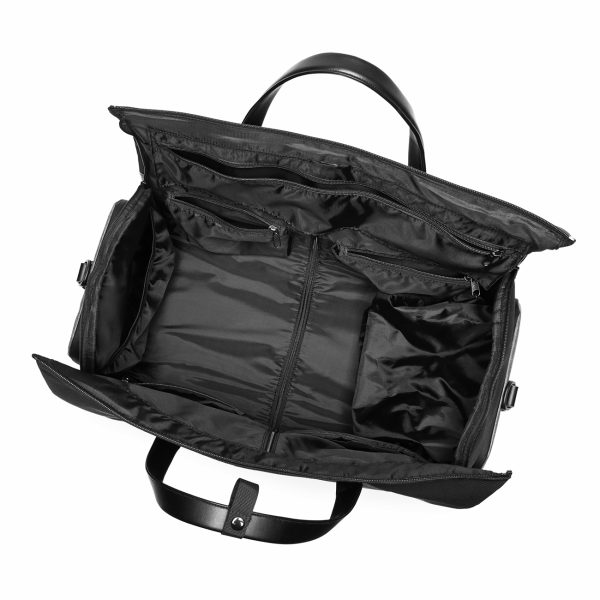 Torba podróżna Premium na garnitur i obuwie z kieszenią na mokre rzeczy 50l - czarna - obrazek 3