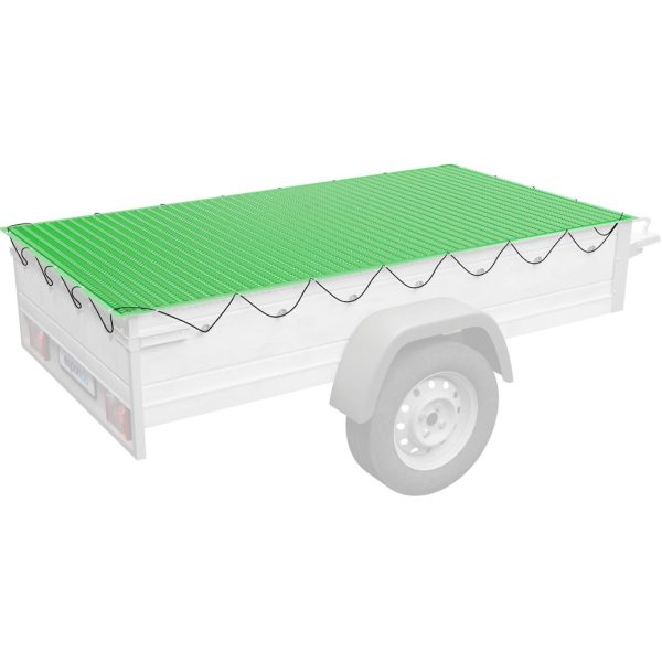 Siatka transportowa zabezpieczająca ładunek na przyczepkę drobne oczka 2.5 x 4.5 m zielona - obrazek 2