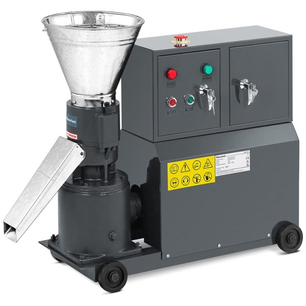 Peleciarka granulator maszyna do pelletu trocin paszy mobilna 3 kW 400 V 100 kg/h śr. 120 mm - obrazek 2