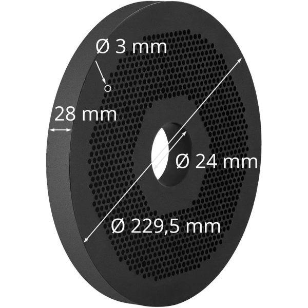 Matryca sitko do pelletu peleciarki WIE-PM-2000 śr. 229.5 mm x 28 mm otwory 3 mm - obrazek 5