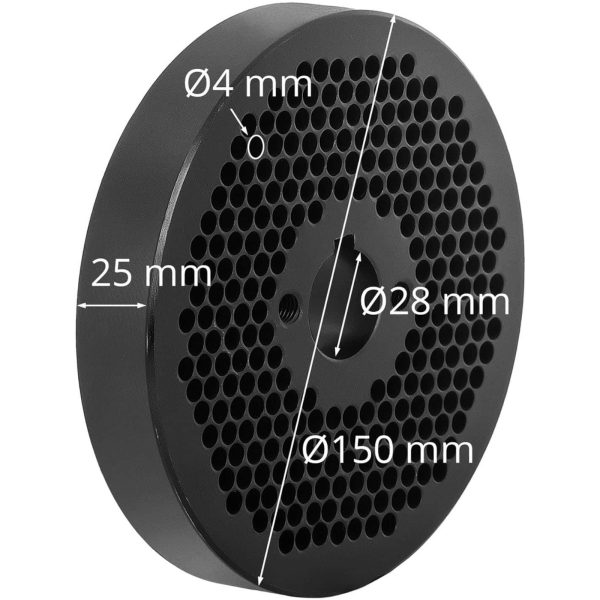 Matryca sitko do pelletu peleciarki WIE-PM-2500 śr. 150 mm x 25 mm otwory 4 mm - obrazek 5