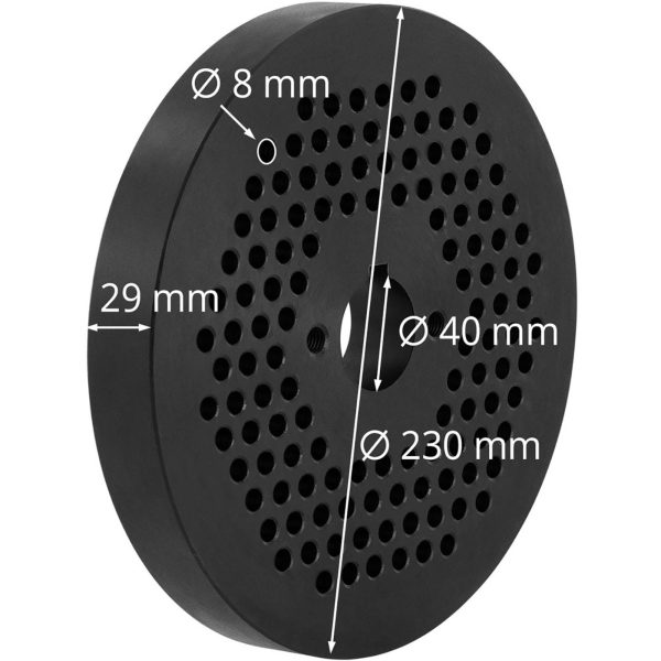 Matryca sitko do pelletu pelleciarki WIE-PM-3000 śr. 8 mm - obrazek 5