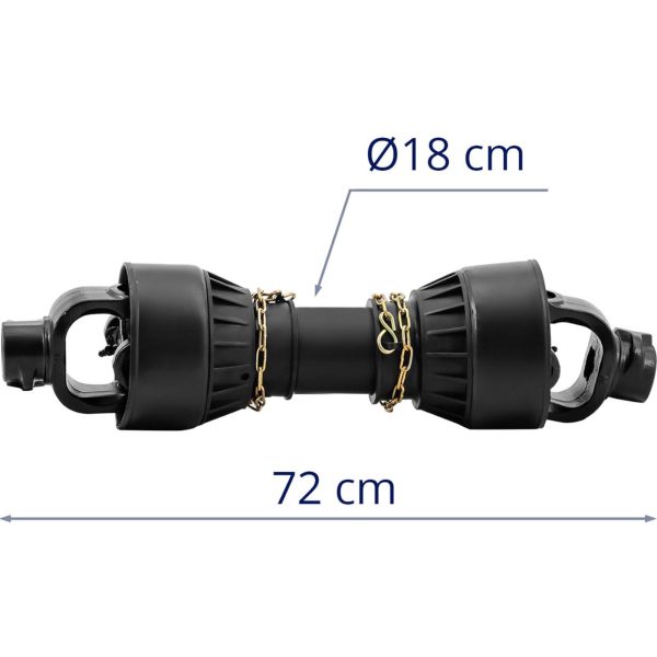 Wałek wał przekaĹşnika mocy przegubowo teleskopowy 62-72 cm 1 3/8'' 6 zębów - obrazek 5