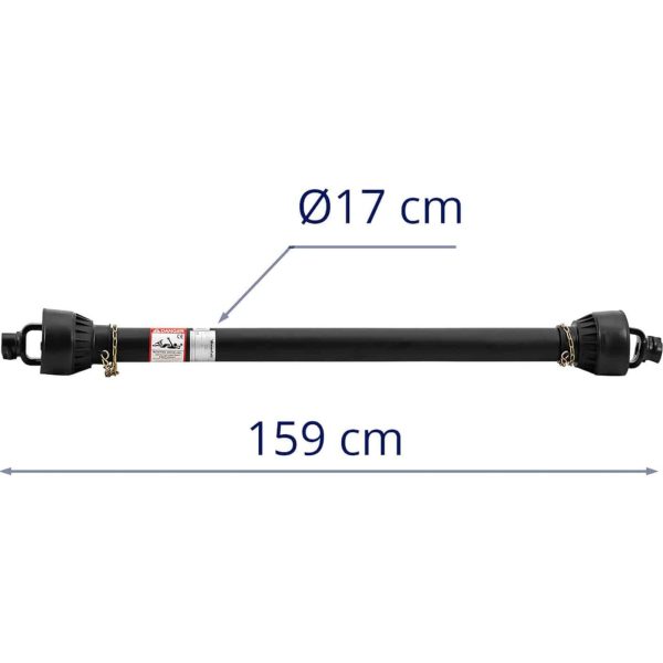 Wałek wał przekaĹşnika mocy przegubowo teleskopowy 160-235 cm 1 3/8'' 6 zębów - obrazek 5