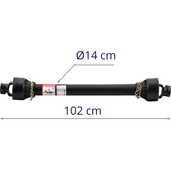 Wałek wał przekaĹşnika mocy przegubowo teleskopowy 101-141 cm 1 3/8'' 6 zębów - obrazek 5