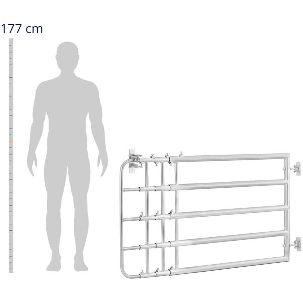 Brama furtka pastwiskowa do zagrody regulowana 150 - 400 cm - obrazek 3