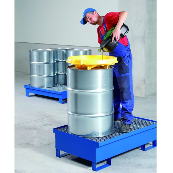 Wanna wychwytowa metalowa na 2 beczki 200L 120x80cm - obrazek 4