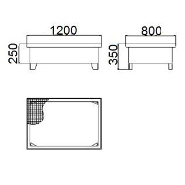 Wanna wychwytowa metalowa na 2 beczki 200L 120x80cm - obrazek 5