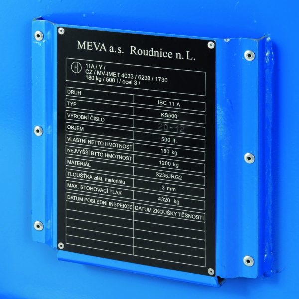 Metalowy atestowany kontener kwasoodporny skrzynia na akumulatory 120x100x91cm 500L - obrazek 5