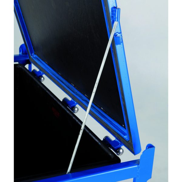 Metalowy atestowany kontener kwasoodporny skrzynia na akumulatory 120x100x91cm 500L - obrazek 6