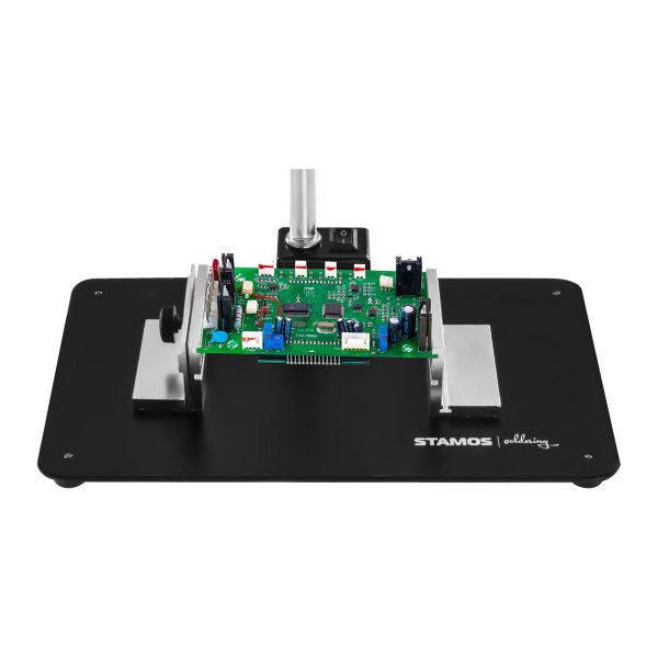 Lampka biurkowa LED bezcieniowa ze szkłem powiększającym 5x/10x i uchwytem na płytki PCB - obrazek 8