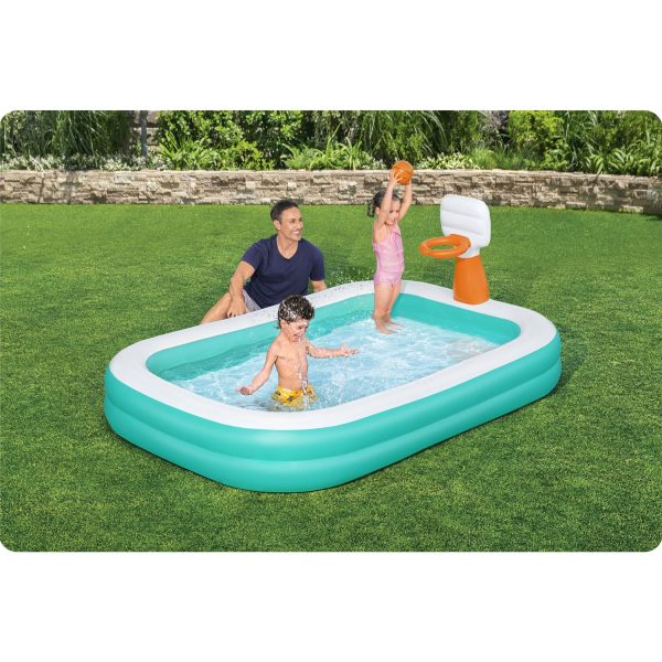 Basen dmuchany Dunk'N Splash 251 x 168 x 102 cm Bestway 54445 - obrazek 2