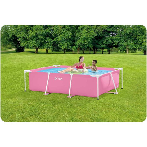 Basen ogrodowy stelażowy 220 x 150 x 60 cm 15w1 INTEX 28266 - obrazek 4